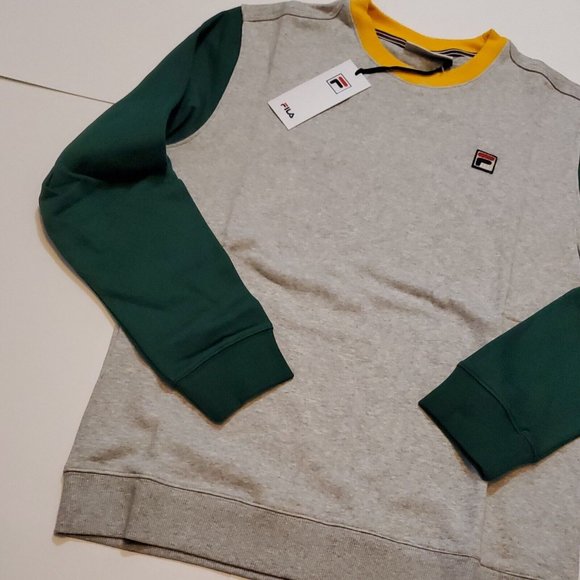 NWT Fila Men's Gray Adezero Crewneck Pullover Sweatshirt Medium New With Tags - Picture 8 of 9